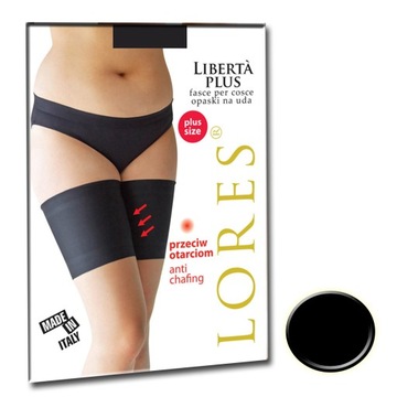 Opaska na uda przeciw otarciom satyna M Nero