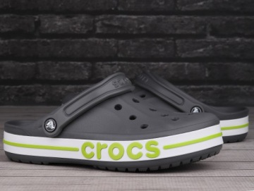 Мужские сабо Crocs CROCBAND, СЕРЫЙ, БЕЛЫЙ, ЗЕЛЕНЫЙ
