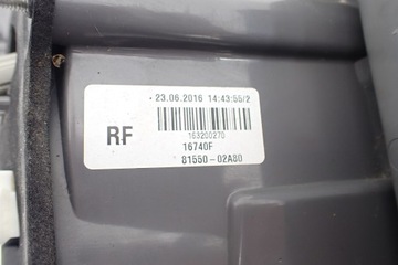 Toyota Corolla 2016-2018 OE 81550-02A80