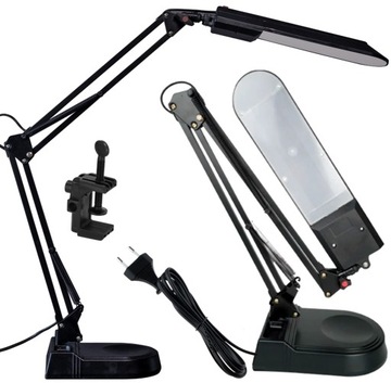 LAMPKA BIURKOWA LAMPA SZKOLNA LED NOCNA KREŚLARSKA Z UCHWYTEM REGULOWANA