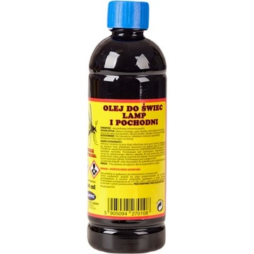 OLEJ DO ŚWIEC LAMP POCHODNI ODSTRASZA KOMARY 500ml