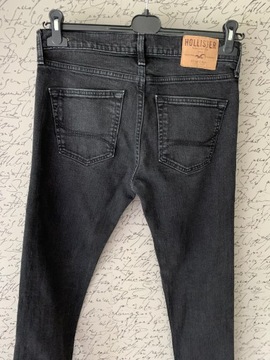 HOLLISTER SUPER SKINNY SPODNIE JEANSOWE 30/34 !!