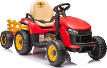 ТРАКТОР С ПРИЦЕПОМ ДЛЯ МАЛЫША 12В АККУМУЛЯТОР 90ВТ ПУЛЬТ ДИСТАНЦИОННОГО УПРАВЛЕНИЯ