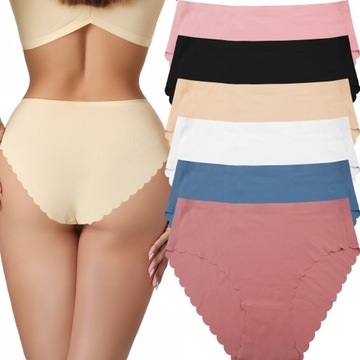 MAJTKI BEZSZWOWE FIGI DAMSKIE PLUS SIZE LASEROWO CIĘTE ORYGINALNE 2XL