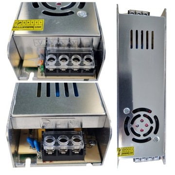 ZASILACZ LED 360W 24V MODUŁOWY SLIM TRANSFORMATOR PRO