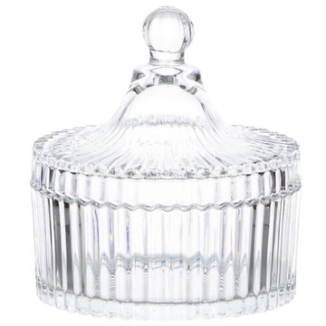 СТЕКЛЯННАЯ САХАРНИЦА С КРЫШКОЙ САХАРНИЦА КОНТЕЙНЕР ДЛЯ САХАРНЫХ СЛАДОСТЕЙ С ЮВЕЛИРНЫМИ ИЗДЕЛИЯМИ