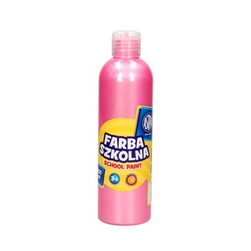 Farba szkolna plakatowa perłowa/różowa 250ml Astra