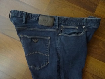 SPODNIE JEANS EMPORIO ARMANI SLIM STRETCH r.W34/32 BDB OKAZJA ZOBACZ