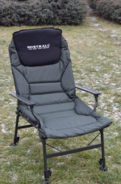 КРЕСЛО ДЛЯ РЫБАЛКИ КАРПА MISTRAL BED + съемная подставка для ног