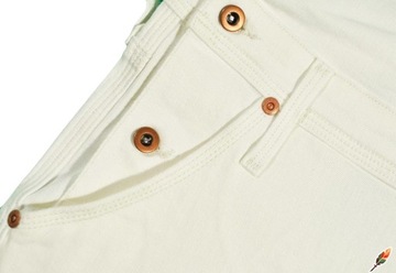 LEE ogrodniczki WHITE skinny BIB LOGGER _ S