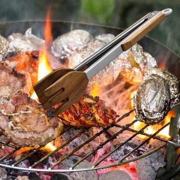 Щипцы кухонные Щипцы сервировочные Многофункциональный салатник из акации