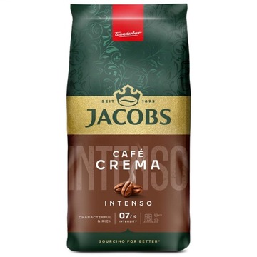 Kawa ziarnista Jacobs Cafe Crema Intenso 1kg, Intensywność 7/10