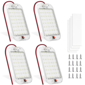 СВЕТОДИОДНЫЕ ПОДСВЕТКИ ДЛЯ САЛОНА АВТОМОБИЛЯ 12 В 4 шт.