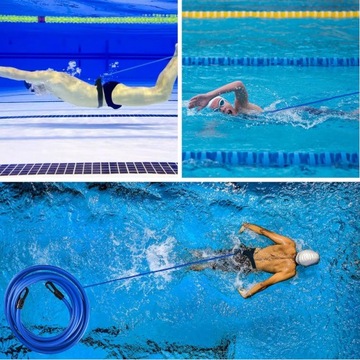 Pas do pływania, Guma pływacka oporowa, zestaw do treningu pływackiego,