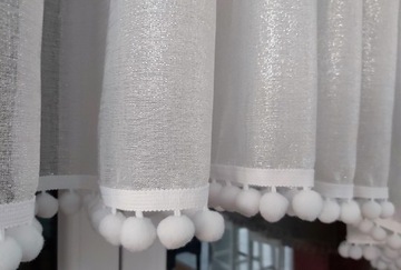 ШТОРА БАТИСТ МОРОЗ ВЕС СВИНЦА НА МЕТР, ГЛЯНЦЕВАЯ ВУАЛЬ, ВЫСОТА 280 СМ