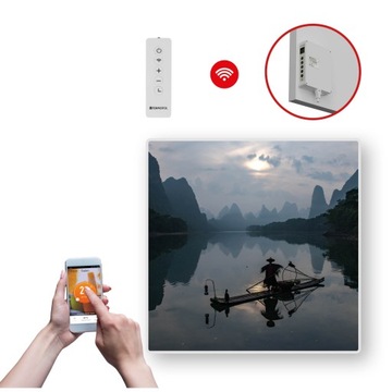 DEKORACYJNY PANEL GRZEWCZY na podczerwień o mocy 350W z WIFI