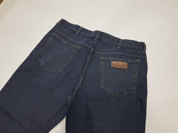 WRANGLER Texas Stretch granatowe jeansy męskie 38/30 pas 96-100