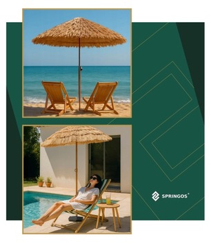 БОЛЬШОЙ ГАВАЙСКИЙ ПЛЯЖНЫЙ САДОВЫЙ ЗОНТ 160 СМ, РАЗБИВАЮЩИЙСЯ ДЛЯ САДОВ НА БАЛКОНЕ, ТЕРРАСЕ