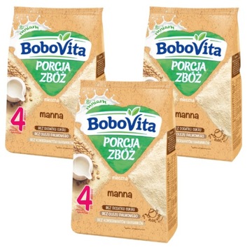 Bobovita Porcja Zbóż Kaszka mleczna manna 3 x 210g