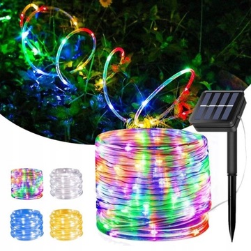 12M na zewnątrz liny solarne lampki LED