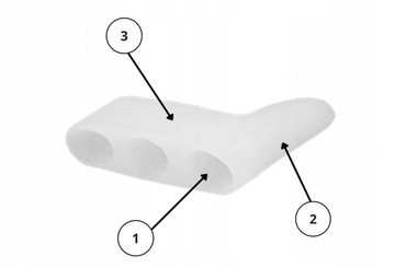 СЕПАРАТОР ДЛЯ МИНИЗИНЫ ПАЛЬЦЕВ, ГЕЛЕВОЙ КЛИН 1 ШТ.