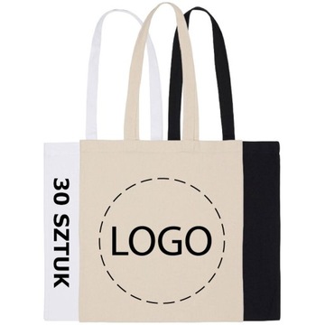 SHOPPER NA ZAKUPY, 140G, BAWEŁNIANA, NADRUK LOGO, GRAFIKA, REKLAMOWA