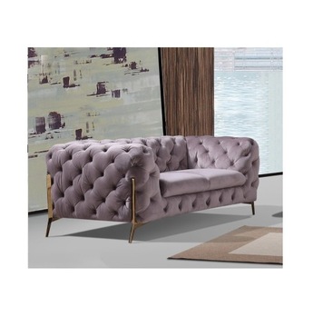 Sofa 2-osobowa Pikowana Chesterfield Glamour