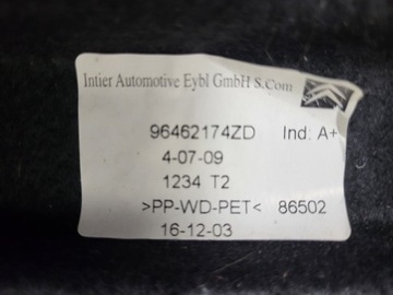 CITROEN C4 I 04-10 96462174ZD POLIČKA KUFRU