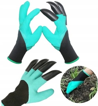 ПЕРЧАТКИ САДОВЫЕ ПЕРЧАТКИ КОГТЕЦЫ С КОГОТЕМ ДЛЯ СТЁГКИ И ПОСЕВА