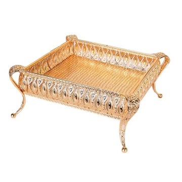 ch-Plate Bowl, Metal Tray And Storage Holder, Square