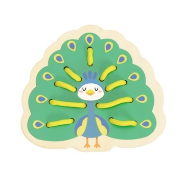 Деревянные шнурки с переплетением животных 10 шт.