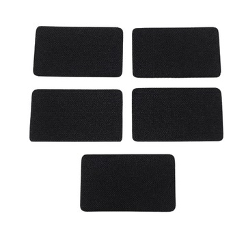 Naprasowanki termo łatki 5x3cm czarne zestaw