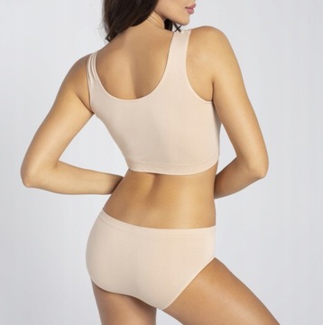 GATTA БЕСШОВНЫЙ Бюстгальтер СПОРТИВНЫЙ ТОП НАТУРАЛЬНЫЙ XL