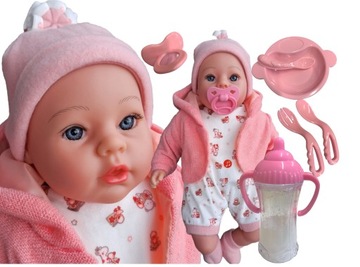LALKA BOBAS BABY MÓWI ŚPIEWA SMOCZEK BUTELKA BORN JAK ŻYWA