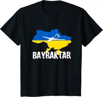 Ukraine Bayraktar TB2 Combat Drones Summer Casual Mens Koszulka