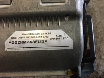 A3 8P ПОДУШКА БЕЗОПАСНОСТИ ПАССАЖИРА 8P0880202C