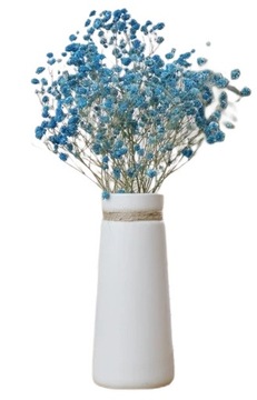 Wazon Ceramiczny Wysoki Biały Na Kwiaty Dekoracja 25 cm