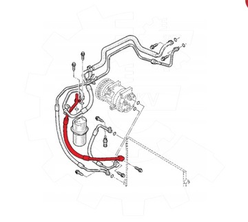 PŘÍVOD KLIMATIZACE NISSAN PRIMASTAR 1.9 DCI 80 09.02- 7700312886