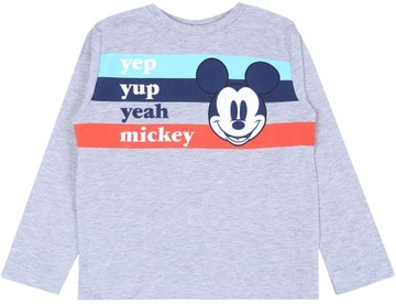 Szara bluzka Myszka Mickey DISNEY 6 lat 116 cm