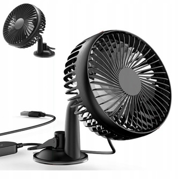 Вентилятор Автомобильный вентилятор на присоске USB 12В