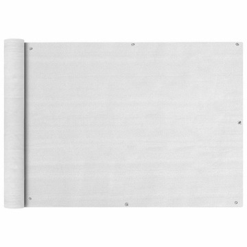 Styl 90x400 cm Biały 4M 6M Ekran balkonowy Ekran H