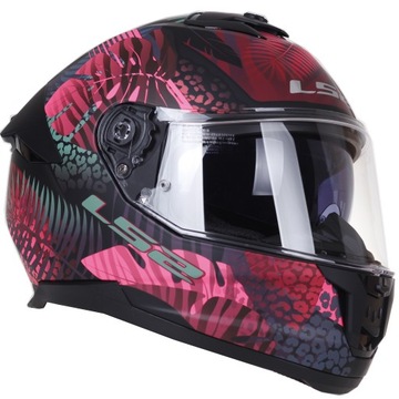МОТОЦИКЛЬНЫЙ ШЛЕМ LS2 FF808 STREAM II Система Pinlock Jungle Pink ECE 22.06