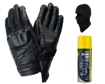 RĘKAWICE MOTOCYKLOWE SECA GHOST D3O CZARNE XL