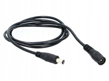 PRZEDŁUŻACZ LED DC 2.1/5.5 PRZEWÓD 1 METR Wtyk+Gniazdo