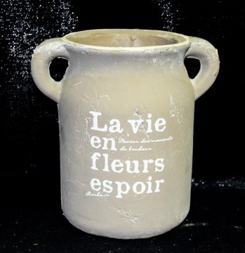 КЕРАМИЧЕСКАЯ БЕТОННАЯ ВАЗА/КРЫШКА h18см