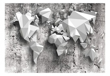 Fototapeta - Mapa świata: origami - 100X70