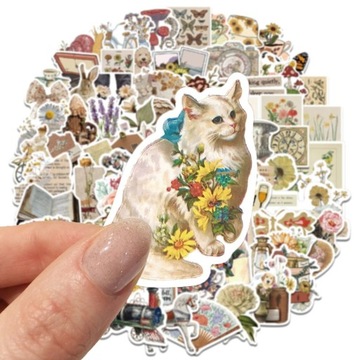 100 шт РЕТРО наклейки на ноутбук в подарок.