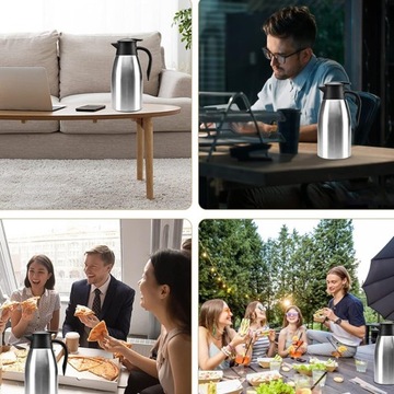 ТЕРМОС КУВШИН 2Л СТОЛ КОНФЕРЕНЦ КОФЕ ЧАЙ серебро