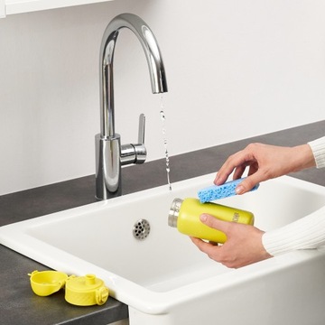 ЛЕГКАЯ СТАЛЬНАЯ БУТЫЛКА ДЛЯ ВОДЫ НАПИТКИ НЕРЖАВЕЮЩАЯ СТАЛЬ ЖЕЛТАЯ ION8 0,4 л