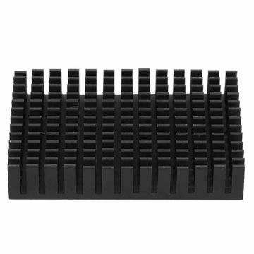 5 АЛЮМИНИЕВЫХ РАДИАТОРОВ ДЛЯ ПЛАТЫ УСИЛИТЕЛЯ МОЩНОСТИ ЦП 40x11x60, ЧЕРНЫЙ